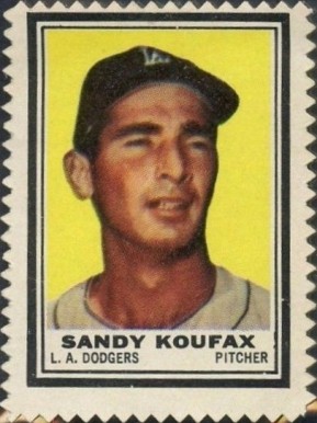 1962 Topps Stamps Sandy Koufax #96 Baseball Card