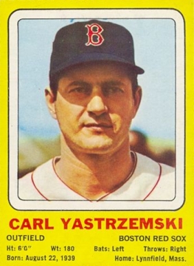 1969 Transogram Carl Yastrzemski # Baseball Card