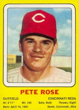 1969 Transogram Pete Rose # Baseball Card