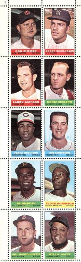 1964 Bazooka Stamps MLB Players #2 Baseball Card