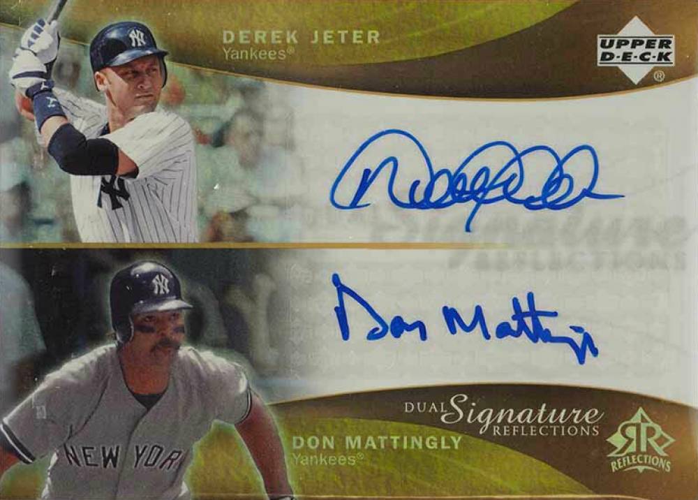 2005 Upper Deck Reflections Dual Signature Reflections Derek Jeter/Don Mattingly #DJDM Baseball Card