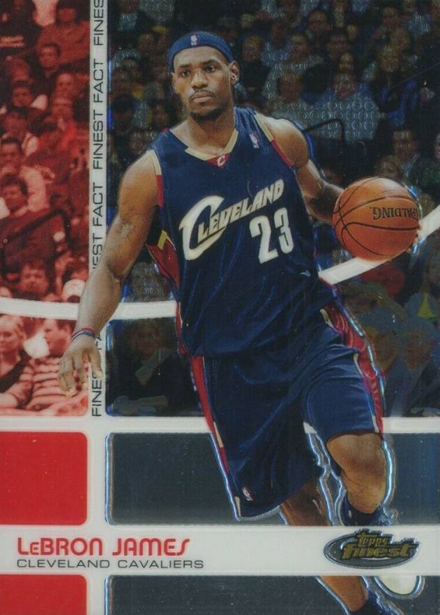 2005 Finest Fact LeBron James #FF23 Basketball Card