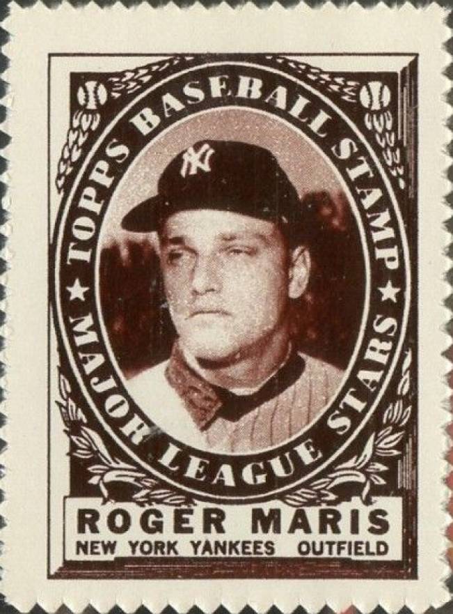 1961 Topps Stamps Roger Maris # Baseball Card