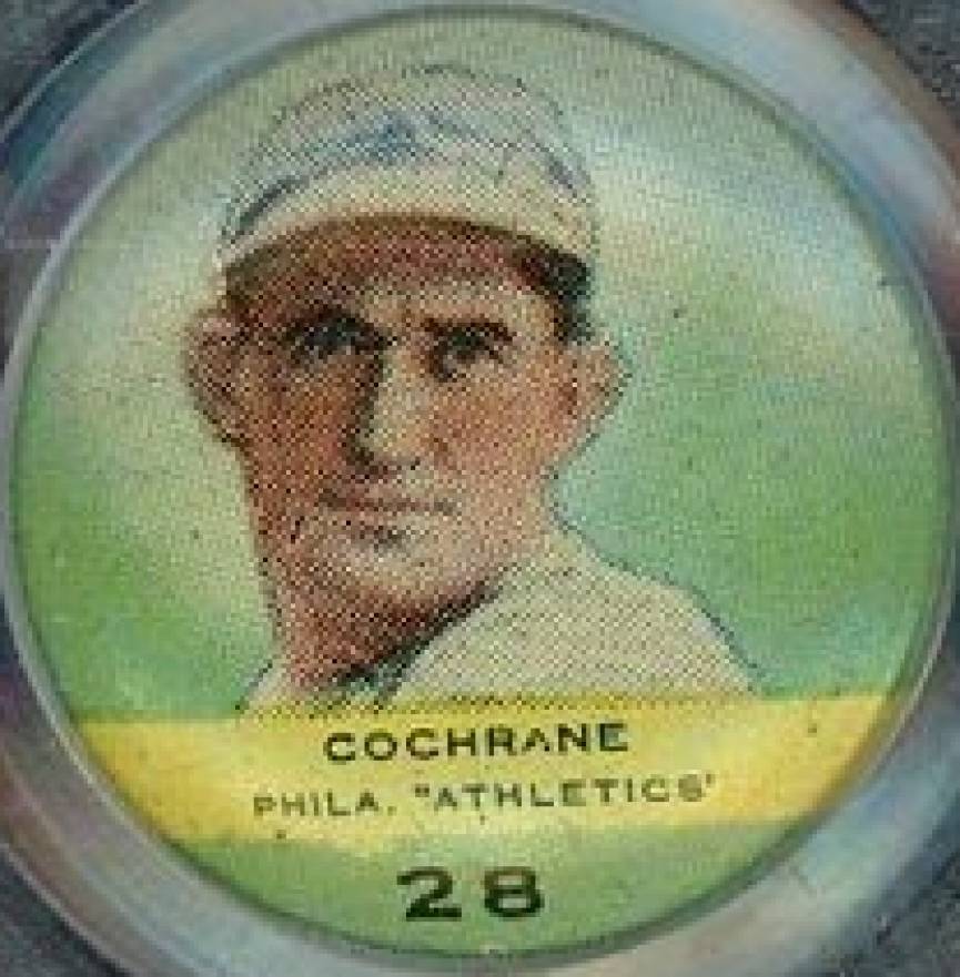 1932 Orbit Gum Pins Numbered Mickey Cochrane #28 Baseball Card