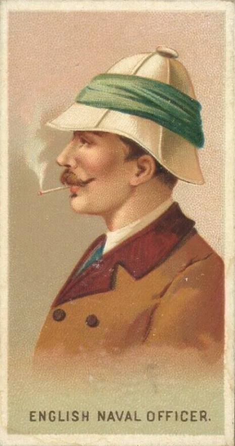 1888 A & G World Smokers English Naval Officer # Non-Sports Card