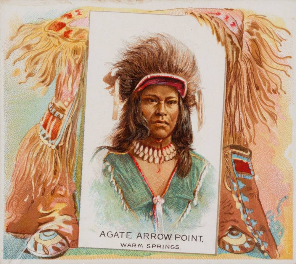1888 N36 Allen & Ginter American Indian Agate Arrow Point # Non-Sports Card