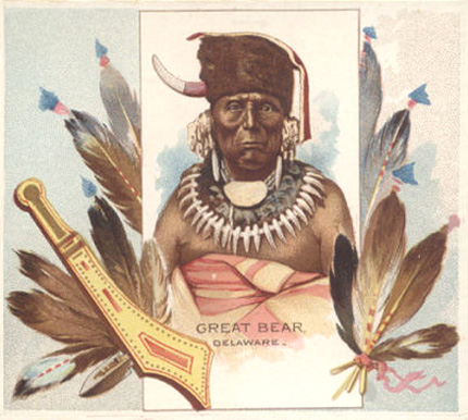 1888 N36 Allen & Ginter American Indian Great Bear # Non-Sports Card