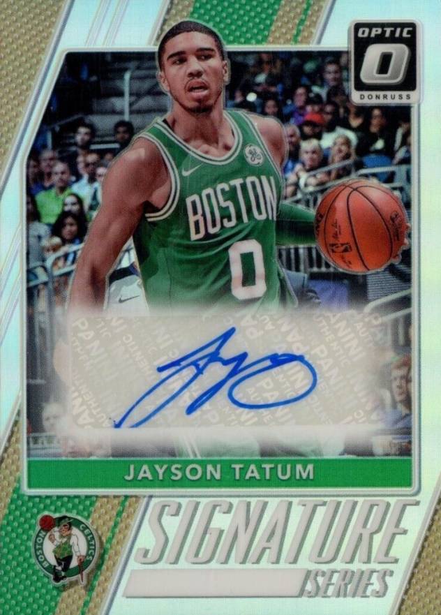 2017 Donruss Optic Signature Series Jayson Tatum #18 Basketball Card