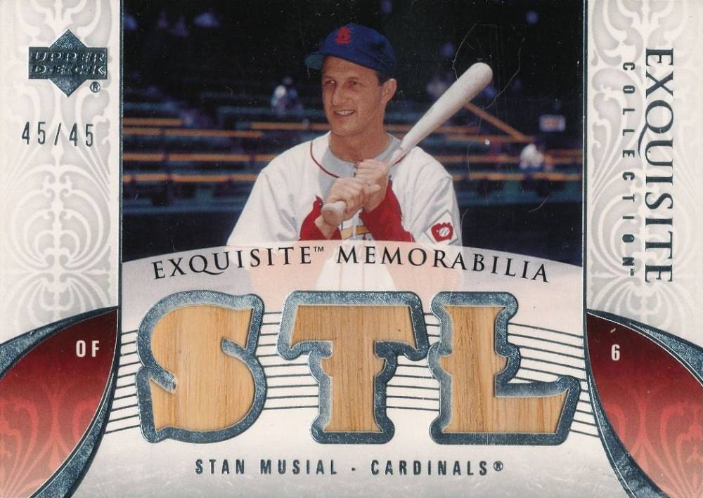 2006 Upper Deck Exquisite Collection Exquisite Memorabilia Stan Musial #EMSM Baseball Card