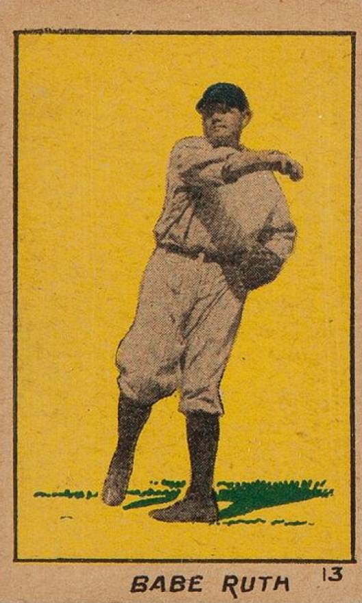 1920 Strip Card Babe Ruth #13 Baseball Card