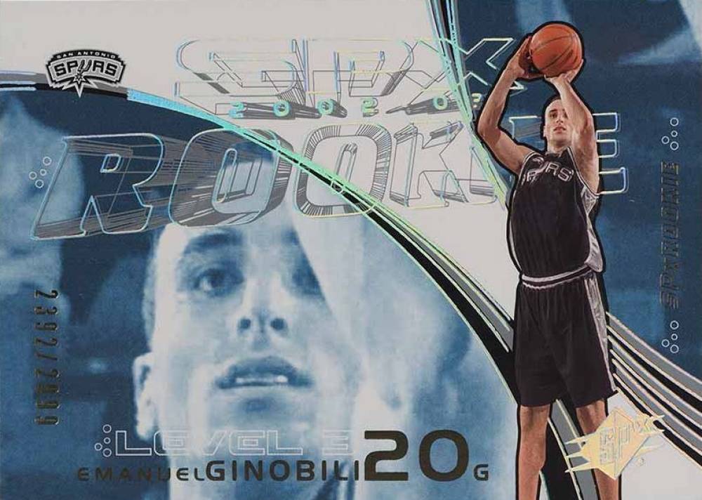 2002 SPx Manu Ginobili #155 Basketball Card