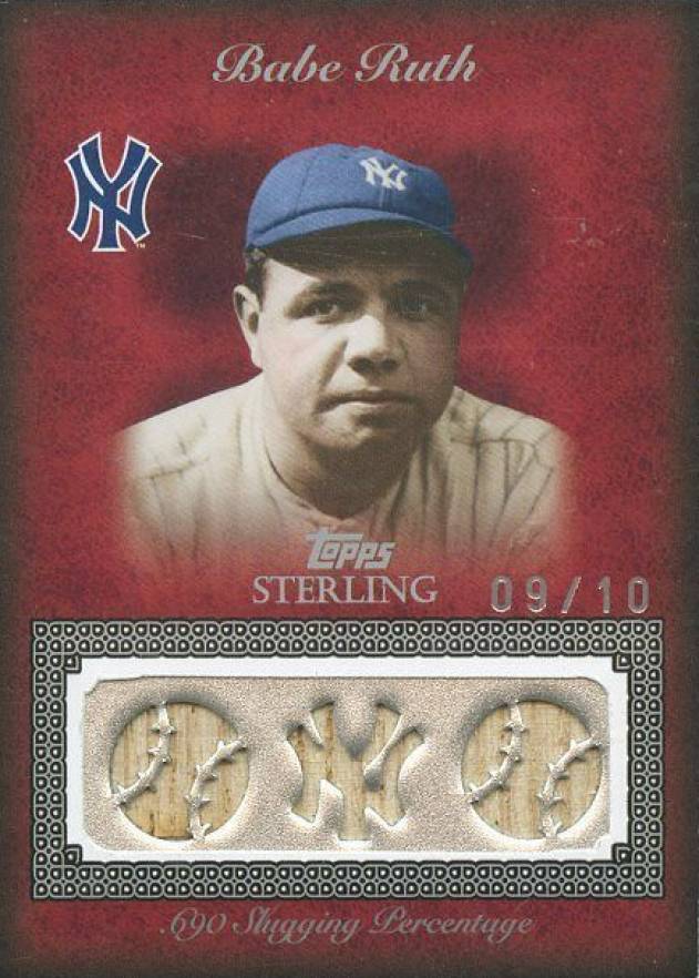 2008 Topps Sterling Moments Relics Triple Babe Ruth #3SM5 Baseball Card