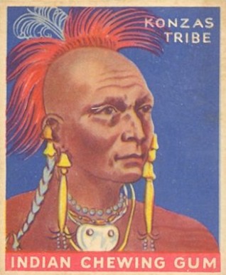 1933 Indian Gum Chief of the Konzas Tribe #3 Non-Sports Card