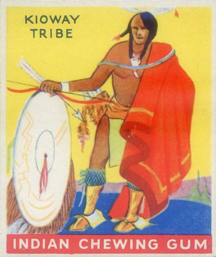 1933 Indian Gum Warrior of the Kioway Tribe #20 Non-Sports Card