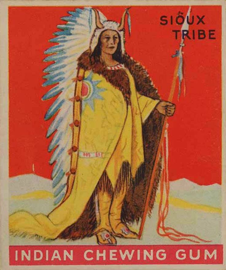 1933 Indian Gum Chief of the Sioux Tribe #22 Non-Sports Card