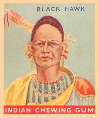 1933 Indian Gum Black Hawk #37 Non-Sports Card
