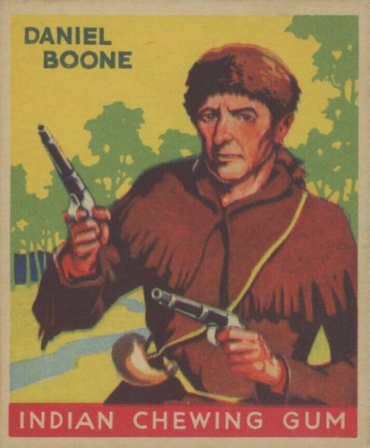 1933 Indian Gum Daniel Boone #50 Non-Sports Card