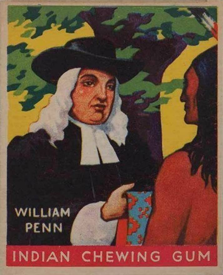 1933 Indian Gum William Penn #56 Non-Sports Card