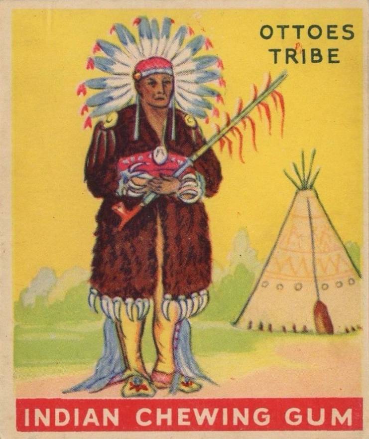 1933 Indian Gum Chief of the Ottoes Tribe #132 Non-Sports Card