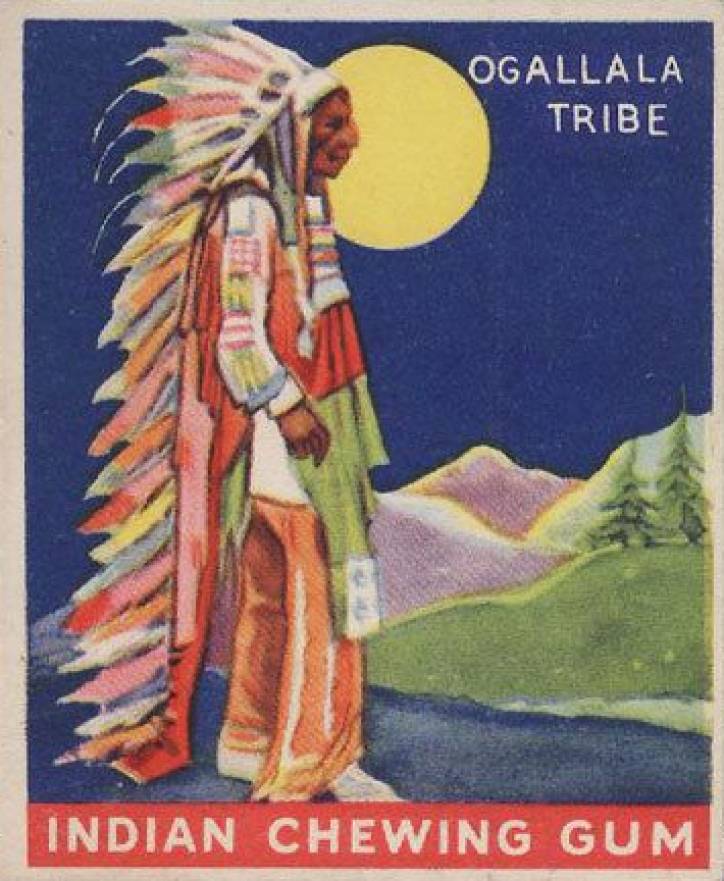 1933 Indian Gum Chief of the Ogallala Tribe #136 Non-Sports Card