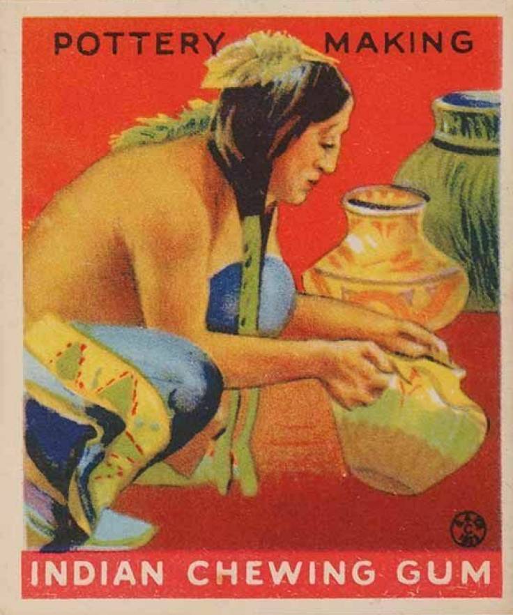 1933 Indian Gum Pottery Making #153 Non-Sports Card