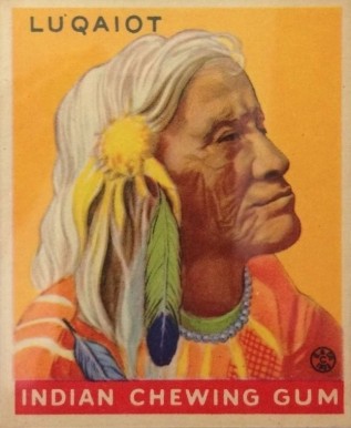 1933 Indian Gum Luqaiot #154 Non-Sports Card