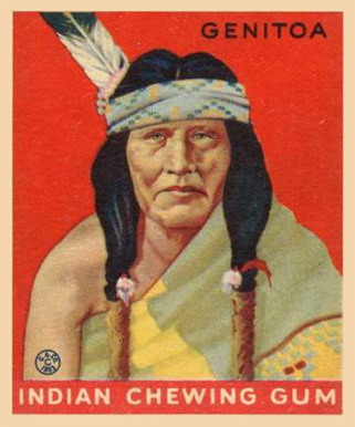 1933 Indian Gum Genitoa #156 Non-Sports Card