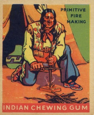 1933 Indian Gum Primitive Fire Making #178 Non-Sports Card