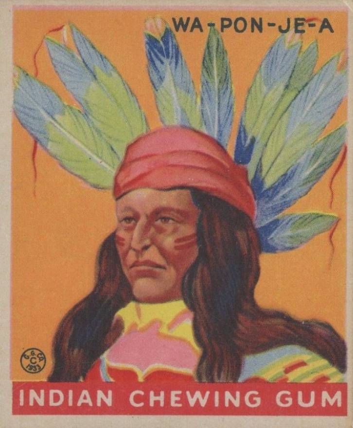 1933 Indian Gum Wa-Pon-Je-A #201 Non-Sports Card