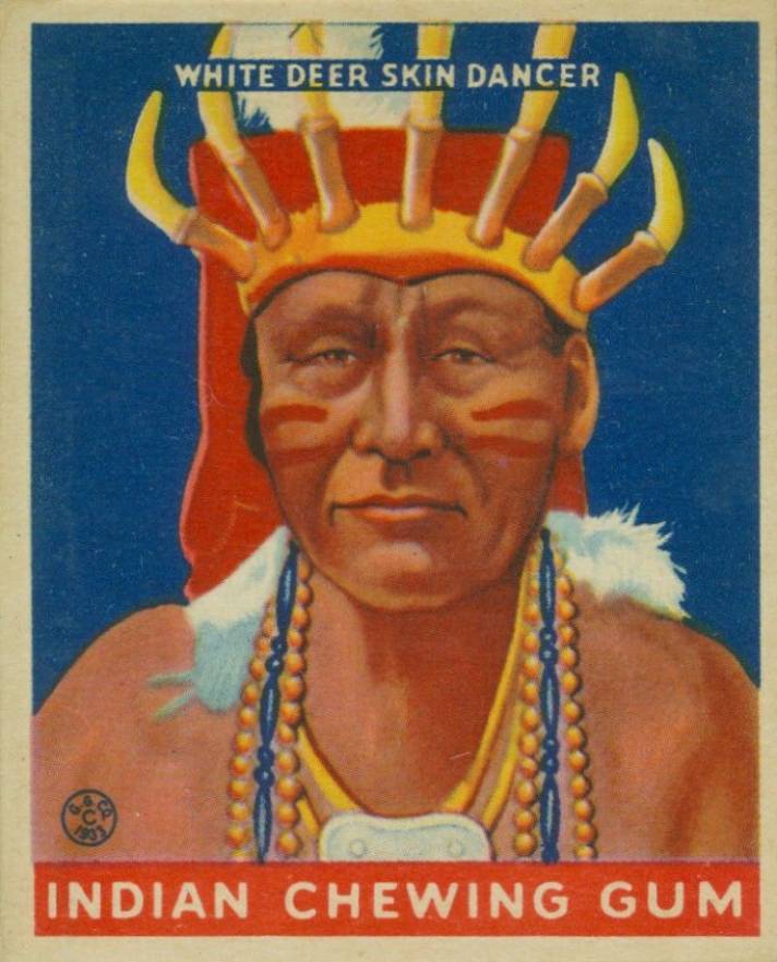 1933 Indian Gum White Deer Skin Dancer #207 Non-Sports Card