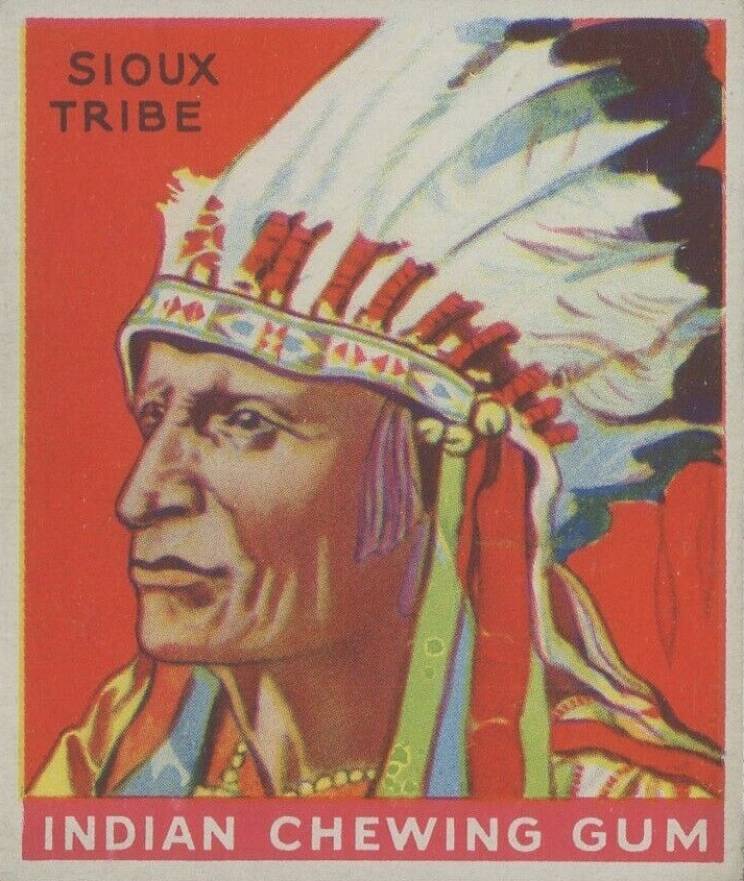 1933 Indian Gum Warrior of the Sioux Tribe #6 Non-Sports Card