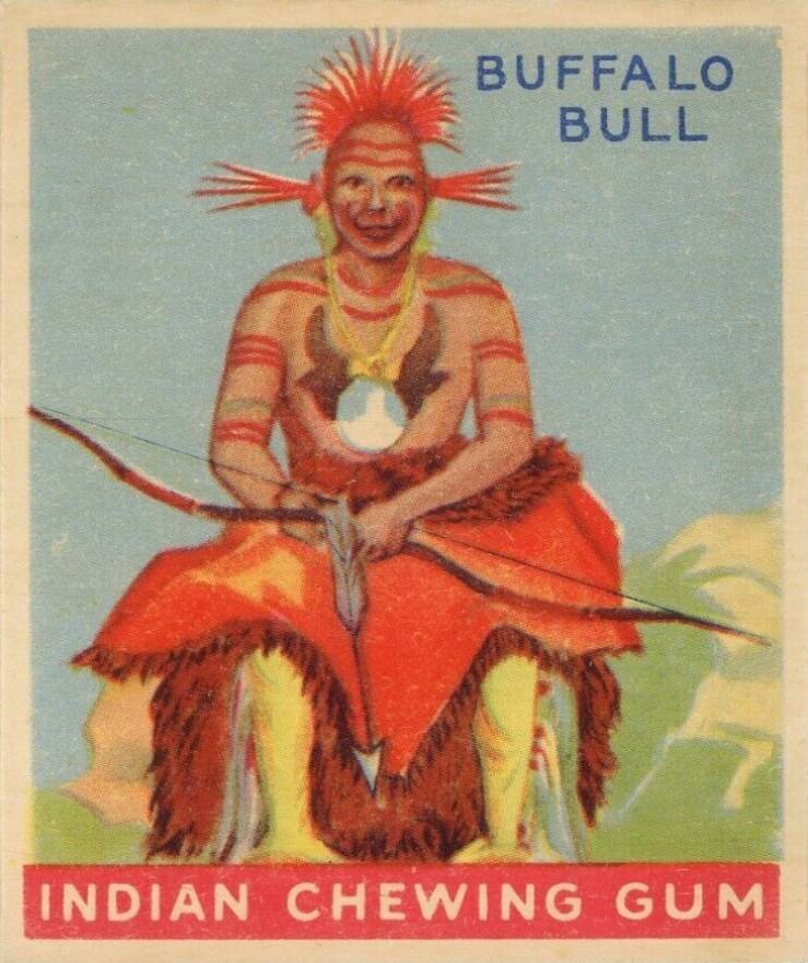 1933 Indian Gum The Buffalo Bull #36 Non-Sports Card