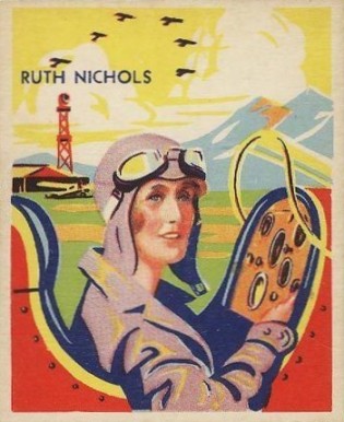 1934 National Chicle Sky Birds Ruth Nichols #50 Non-Sports Card