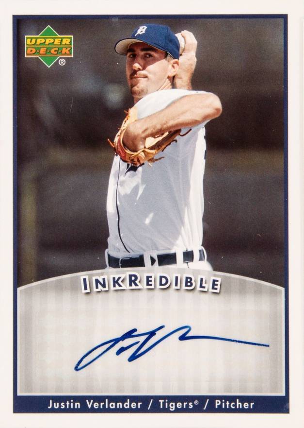 2006 Upper Deck Inkredible Justin Verlander #IK-JV Baseball Card