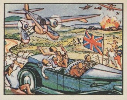 1938 Horrors of War Tokio Airman Attacks British Envoy #29 Non-Sports Card