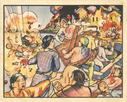1938 Horrors of War The Bombardment Of Almercia #44 Non-Sports Card