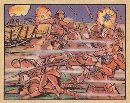 1938 Horrors of War Chinese Use Gas In Counteroffensive #52 Non-Sports Card
