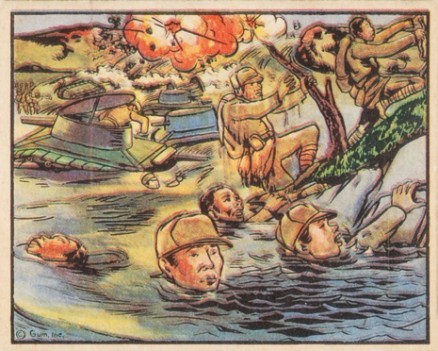 1938 Horrors of War Man-Made Floods Drown Japanese Troops #106 Non-Sports Card