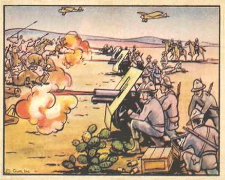 1938 Horrors of War Italian Artillery Attacks Amba Aradam #120 Non-Sports Card