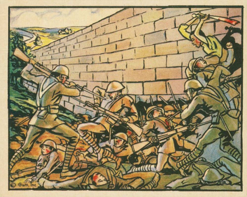 1938 Horrors of War Japanese Tunnel Under Wall To Their Doom #130 Non-Sports Card