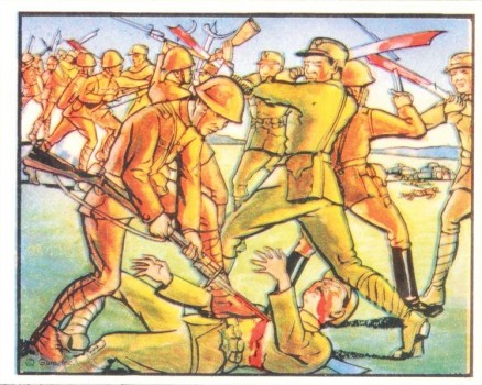 1938 Horrors of War Swords And Bayonets Clash In Bloody Fight #151 Non-Sports Card