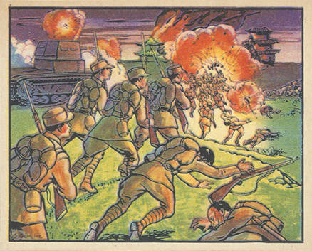 1938 Horrors of War Infuriated Chiang Orders Dawn Attacks #225 Non-Sports Card