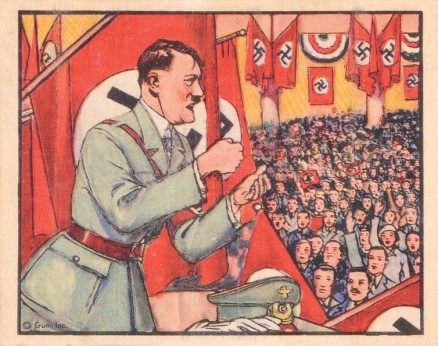 1938 Horrors of War Hitler Threatens Force To Free Sudetens #283 Non-Sports Card