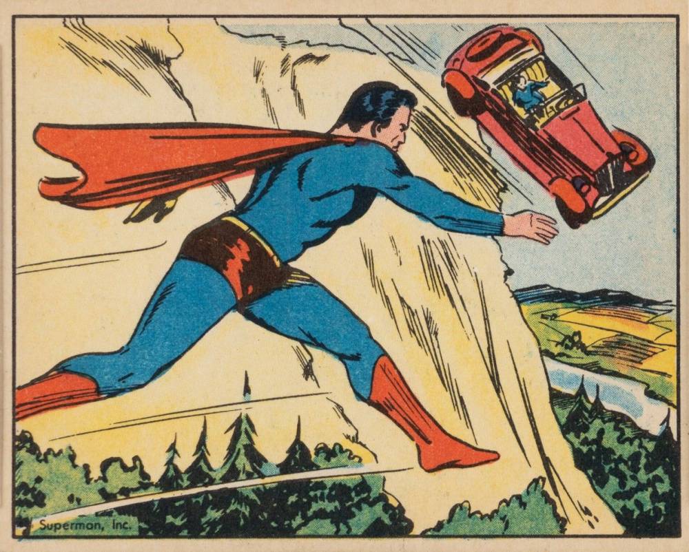 1940 Superman Hurtling To Destruction #23 Non-Sports Card
