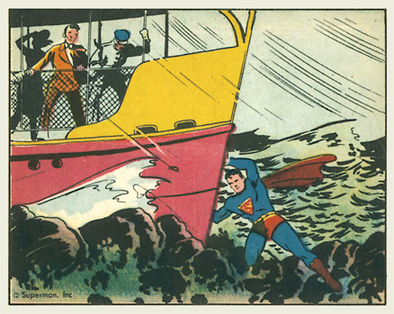 1940 Superman Rescue From A Rocky Reef #27 Non-Sports Card