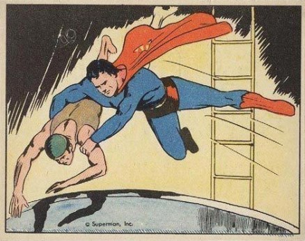 1940 Superman Death Dive #29 Non-Sports Card