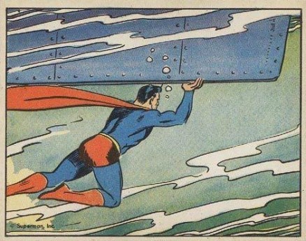 1940 Superman Saving The Destroyer #52 Non-Sports Card
