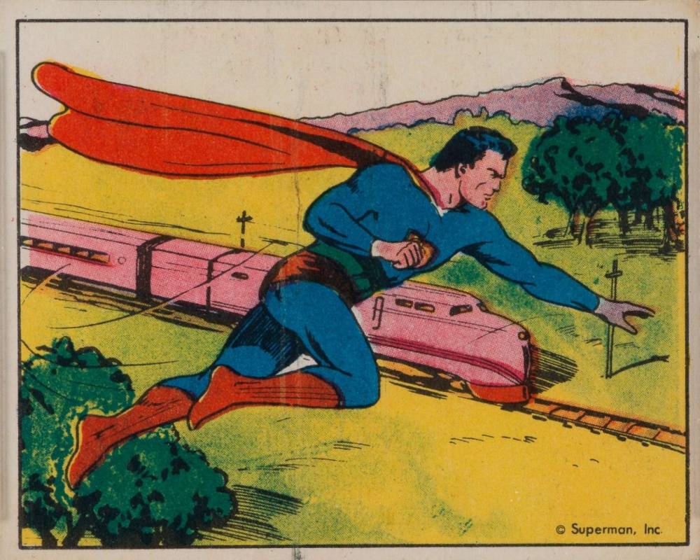 1940 Superman The Averted Train Wreck #7 Non-Sports Card