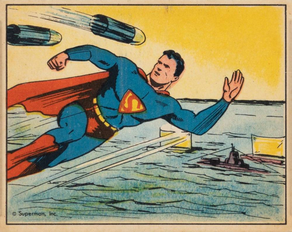 1940 Superman Racing The Shells #40 Non-Sports Card