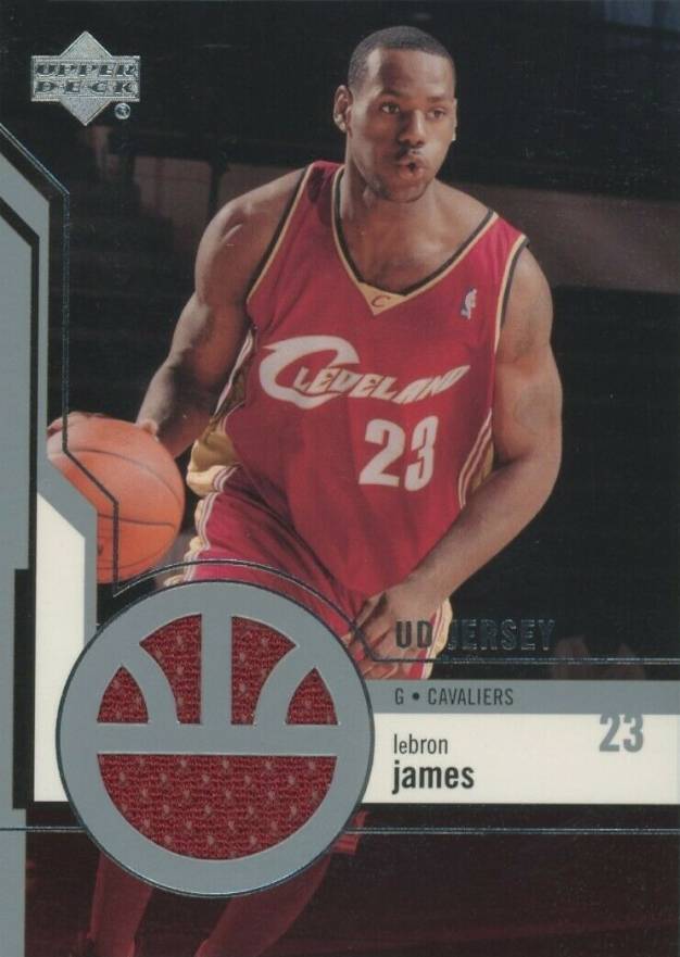 2003 Upper Deck Game Jersey LeBron James #GJ19 Basketball Card
